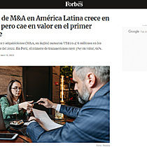 Mercado de M&A en Amrica Latina crece en nmero, pero cae en valor en el primer trimestre